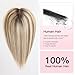 EMMOR 14 Inch Human Hair Topper for Women - 5