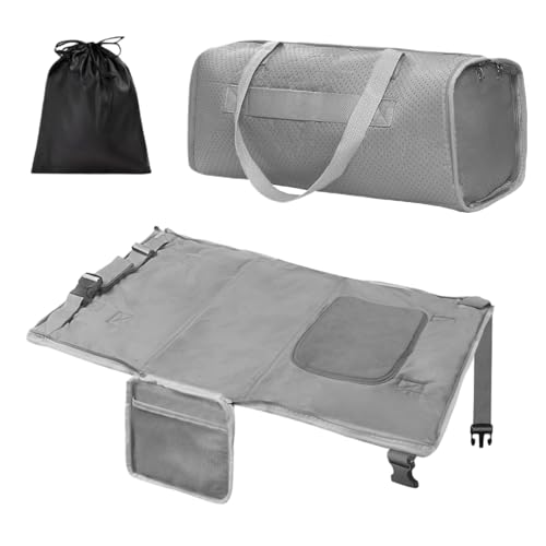 Fenayuu Avión cuna de viaje, asiento de vuelo para bebé, función de sueño, bolsa de transporte antideslizante para vuelos largos, niños y niñas