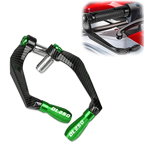 Protecteur de leviers d'embrayage Vstrom 250 carbone alu rigide vert