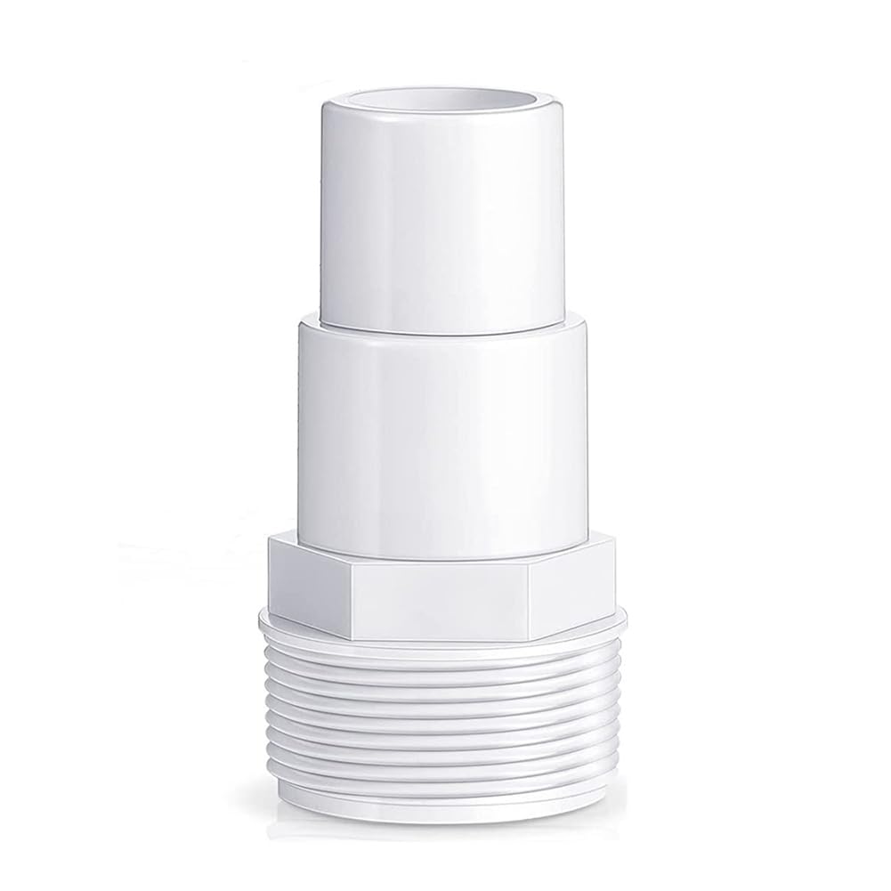 1Pcs Pvc Hose Adapter 3.8Cm/1.5Inch Pool Filter Pump Hose Adapter Replacement Equipment For Hayward Spx1091z7 Spx1091z4 (Style A)