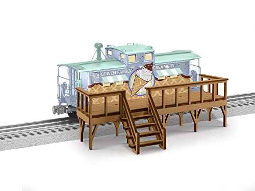 Lionel Cowen Family Creamery O Gauge Model Train Caboose with Deck