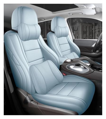 Housses de siège auto Hummer H3 cuir bleu clair protège sellerie