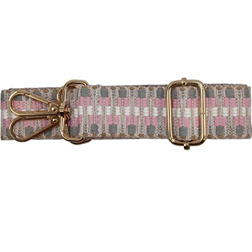 Image of Duwi Wide Handbag&Purse Strap Jacquard Woven Guitar Style Replacement Strap Multicolor Canvas Adjustable Crossbody Bag Strap