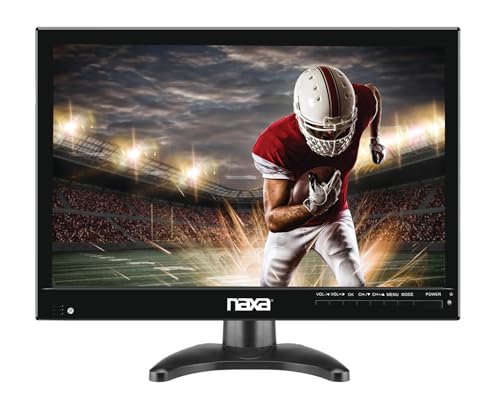 Image of Naxa NT-1400 Portable 14.1-inch TV and Digital Multimedia Player with Built-in ATSC Tuner for Over-The-Air HD TV, USB Support, Rechargeable Lithium Battery, AC Power, and DC Car Cord, Black