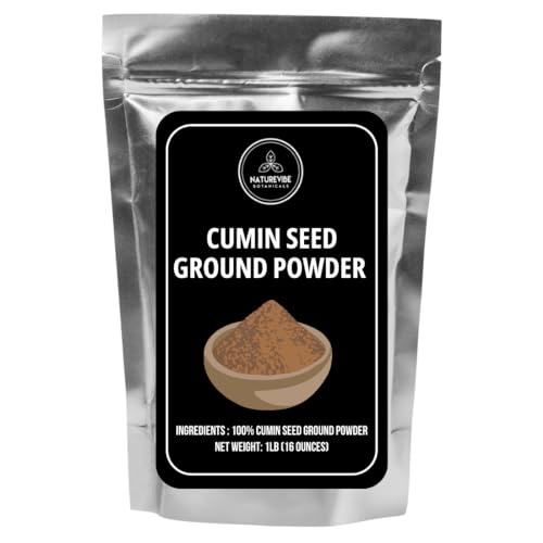 Cumin Seed Powder by Naturevibe botanicals, 1 lb (Cuminum cyminum L.) | Raw | Adds Flavor and Taste (16 Ounces)[Packaging May Vary]