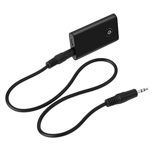 Amanka Mini Bluetooth 4.1 Transmitter / Receiver with 3.5mm Audio Cable, 2-in-1 Wireless Audio Adapter (AptX Low Latency, 2 Devices Simultaneously for TV/Home Sound System) - Thumbnail 6