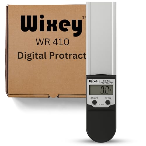 Wixey 8'' Digital Protractor – Durable Angle Measuring Tool w/Magnetic Edges...