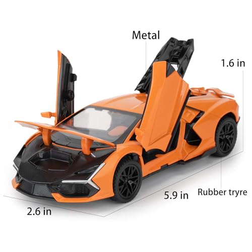 BDTCTK Auto a escala 1:32 compatible Lamborghini Aventador miniatura 2