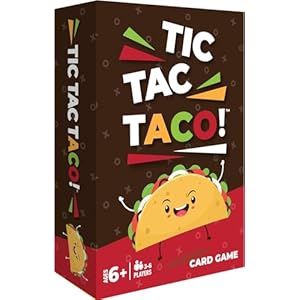 Tic Tac Taco – Family Card Game for Kids & Adults – Funny Card Games, Indoor Games for Groups, Fun Family Bonding – Easy to Play for Young Kids Ages 6+, 3-6 Players, 30min Playtime by Donut & Lola