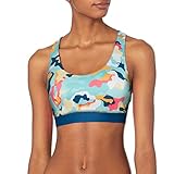 Champion Women's Absolute Eco Sports Bra (Retired Colors), Abstract Camo Portal Teal, Small