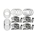 Oversize +0.50MM Engine Piston Ring Set Fits for 2012-2017 Hyundai Veloster Accent Kia Rio 1.6L, Replace 23041-2B600, 23041-2B610, 23041-2B620