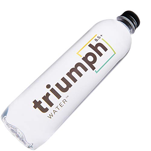 Triumph Alkaline Water 8.5 pH, Naturally Ionized High pH Spring Water, 16.9-Ounce Bottles, 12 Pack