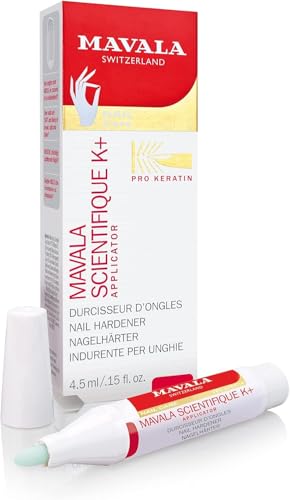 MAVALA - Científico K+ Lápiz 4,5 ml, Endurecedor de Uñas, Tratamiento para Fortalecer las Uñas, Evitan la Rotura y Separación, Formato Lápiz, Fácil Aplicación
