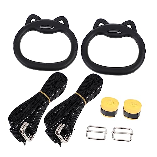 Set de anillas ajustables para fitness POPETPOP negras miniatura 1