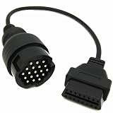 SATKIT Adattatore OBD2 19 Pin Maschio a 16 Pin Femmina Cavo Diagnostico Compatibile con Veicoli OBD2 968 993 944 964 928 30cm ABS