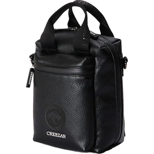 [豊岡市]CREEZAN GOLF クリーザンゴルフ カートバッグボックス ブラック CCGI-013-02 / ゴルフ カートバッグ ゴルフバッグ 縦型 軽量 収納力 水濡れに強い 高機能合成皮革 ドリンクホルダー付き ショルダーストラップ付き シンプル デザイン