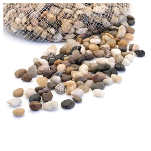 Royal Imports 5LBS River Rocks Decorative Ornamental Pebbles, Garden Landscaping Stones, Gravel Filler for Plants, Vases, Succulents, Home Decor, Aquariums, Crafting, Animal Habitat - Small Natural