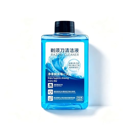 Shaver Cleaning Fluid Refill, 300ml X1, Clean & Renew CCR2/CCR4 Replacement, Deep Clean Head Lubrication & Maintenance Liquid, Compatible with Braun 3/5/7/9/CT Series