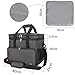 Teamoy Reisetasche für Hundeausrüstung, Hundetasche für die Mitnahme von Tiernahrung, Leckereien, Spielzeug und andere wichtige Dinge, ideal für Reisen, Camping oder Tagesausflüge (Groß, schwarz)