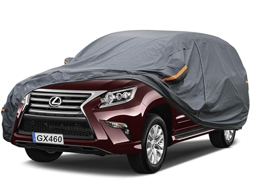 Image of GUNHYI Premium Car Cover Custom Fit Lexus GX GX460 GX470 (2002-2026), 16 Layers Heavy Duty Car Cover Waterproof All Weather with Zipper Door for Sun Rain Snow Dust Uv Protection