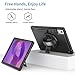 ZenRich Rugged Case for Lenovo Idea Tab Pro 12.7inch,Heavy Duty Shockproof Protective Case w/ [360 Rotating Kickstand] [Hand Strap][Shoulder Belt] for Lenovo Idea Tab Pro 2025 Release Black