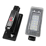 YoRise 2PCS Car LED License Plate Light Kit, Automotive Rear Tag Lamp Replacement Accessories, Car License Plate Lighting Bulb Assembly for Most Vehicles (White)