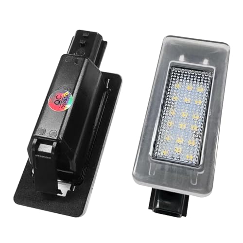 YoRise 2PCS Car LED License Plate Light Kit, Automotive Rear Tag Lamp Replacement Accessories, Car License Plate Lighting Bulb Assembly for Most Vehicles (White) by YoRise - Used condition - US$13.70