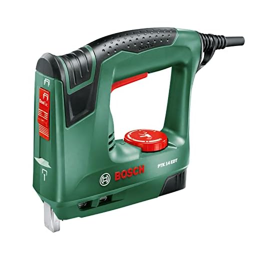 Bosch Home and Garden Grapadora PTK 14 EDT (se entrega con 1000 grapas, tipo 53, longitud 10 mm), verde