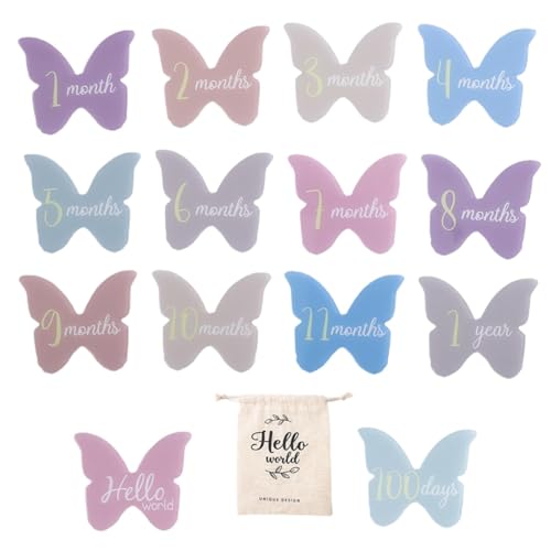 Cartões do mês, discos marcadores mensais,Sinal acrílico do anúncio do bebê | Cartões e discos mensa