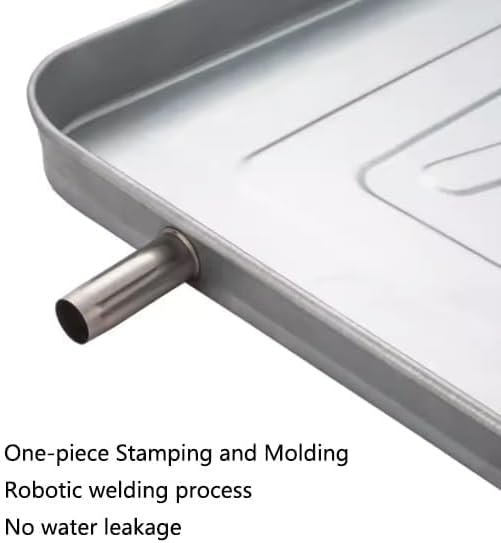 Durable Stainless Steel AC Drip Pan, Thickened Design for Window Air Conditioners, Prevents Water Leakage, Universal Fit, Essential HVAC Accessory for Home Comfort