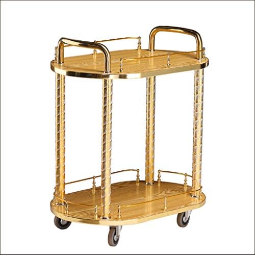 Ce Chariot de Service Mobile est destiné à l'hôtellerie-Restauration. Ce Chariot de Rangement Rond et Luxueux est idéal pour Les hôtels et Les Restaurants.