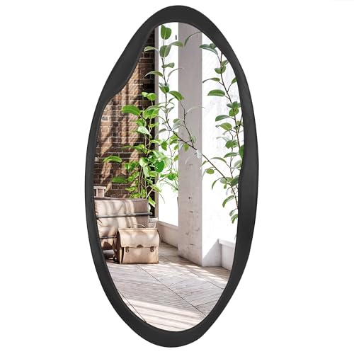 Americanflat-20x40-Organic-Shaped-Wood-Mirror-in-Black-Sycamore-Oval-Wall-Mirror-for-Bathroom-Living-Room-Entryway-Hall-and-Decorative-Mirror-for-Bedroom
