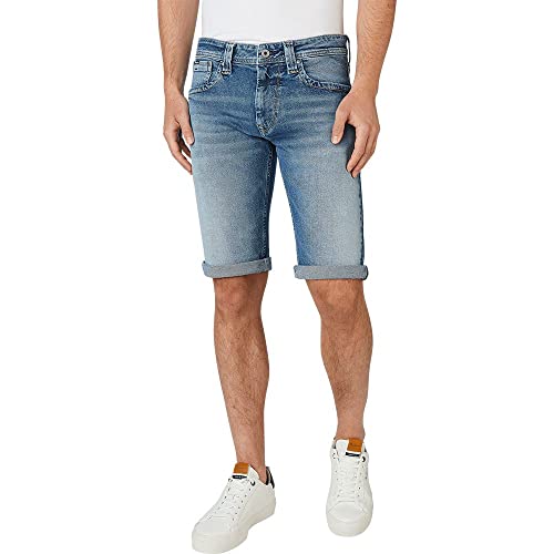 Jean pour homme droit Pepe Jeans bleu denim en toile résistante tailles W29 à W40