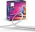 Philips Hue 75" Smart TV Light Strip - White and Color Ambiance LED Color-Changing TV Backlight - Sync with TV, Music, and Gaming - Requires Bridge and Sync Box - Control with App or Voice Assistant
