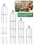6 Feet Tall Garden Trellis for Climbing Plants Kalolary Garden Tower Obelisk Trellises Rustproof Metal Potted Plant Climbing Support for Indoor Outdoor Flowers Vegetable Fruits Vines Support (Black)