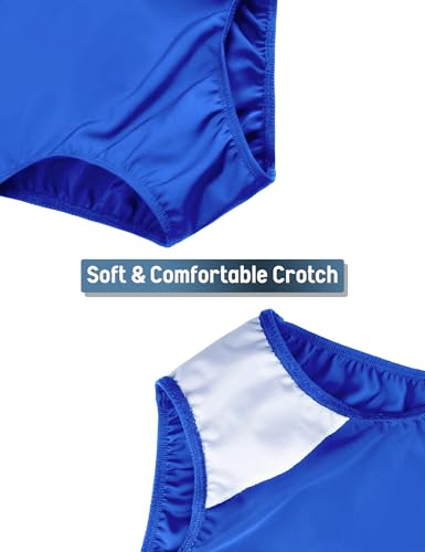 Image of Girls Swimsuits One-Piece Bathing Suits Multicolor Kids Back Cutout Summer Beach Swimwear for Water Sport