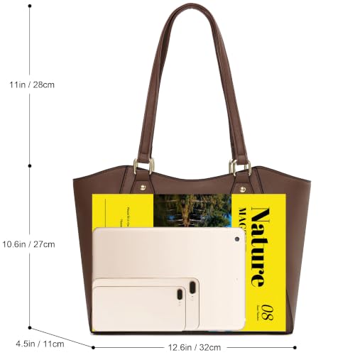 Image of CHICAROUSAL Tote Handbags Purses for Women PU Leather Womens Shoulder Bag | Large Tote Bag for Women, Shoulder Purse, Vegan Leather Purses for Women, Women's Handbags