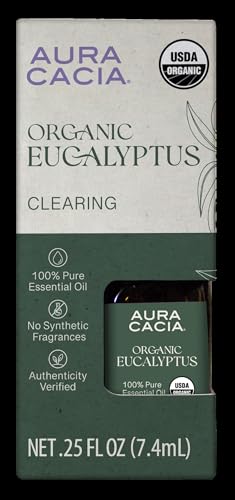 Aceite Esencial Orgánico de Eucalipto Aura Cacia 0.25 Fl Oz miniatura 1