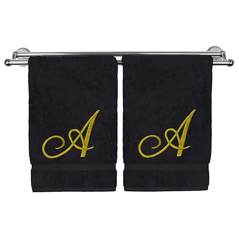 Monogrammed Turkish Cotton Hand Towels Set Cover
