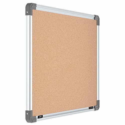 Image of Scholar Art Metis 1.5x2 Feet Cork Board for Study Room & Wall | High Strength Natural Cork + High Density Soft Board for Pinning Photos, Sticky Notes & Reminders