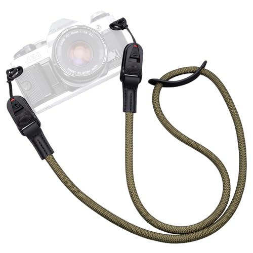 VKO Quick Release Camera Strap for Photographers Neck Shoulder Rope Strap for Compact SLR DSLR Mirrorless Cameras-Green