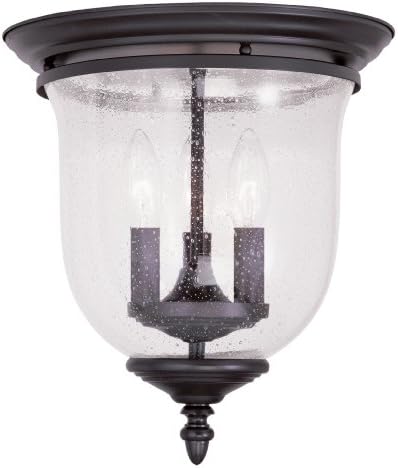 Livex Lighting 5024-07 Legacy 3-Light Ceiling Mount, Bronze
