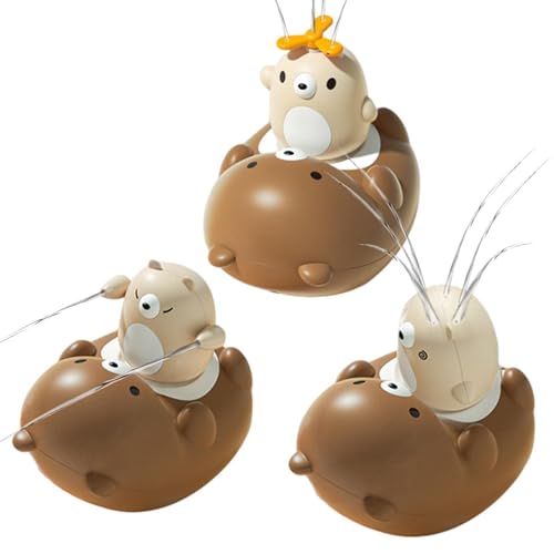 Kustimantu Juguete de bañera de rociador de Agua, Juguete para rociadores de baño - Bañera de bañera Spraye Rotating Bear Duchador de Ducha de Oso pequeño | Juguetes de Agua de bebé Lindo Cabezal de