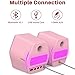 Edifier G2000 32W PC Computer Speakers for Gaming Desktop PC Laptop Mac Computer Woofer Speakers Bluetooth USB 3.5mm AUX Inputs RGB Lights Multimedia Speakers Pink