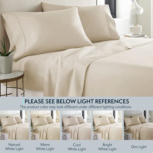 Hc Collection Microfiber Pillowcases, King, Cream, Set Of 2 #TOP3