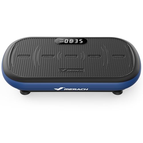 MERACH 440 lb Vibration Plate with Bluetooth & Bands