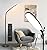 LED Floor Lamp, Floor Lamp, Reading Lamp, Remote and Touch Control, 2700K-6500K Gooseneck Dimmable Standing Tall Lamp, 1H Timer, Eyelash Lamp, Task Lighting for Bedroom Office Living Room Study