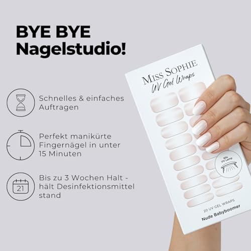 Nagelfolie Miss Sophie Original UV Starterset – Selbstklebende UV Nagelaufkleber