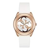 Wasserdichtigkeit: 3 bar Guess Damen Analog Uhr G-Twist mit Silikonband