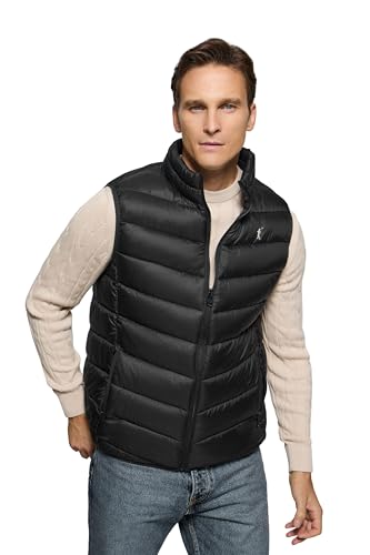 Polo Club Chaleco Ultralight para Hombre con cierre de Cremallera - Vest for Men
